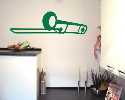Wandtattoo Posaune