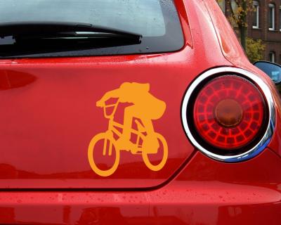 BMX-Fahrer Bunnyhop Aufkleber