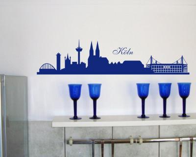 Wandtattoo Kln Skyline + Stadion - Ansicht 3