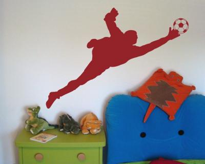 Wandtattoo Torwart Fuballspieler
