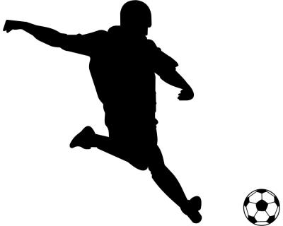 Wandtattoo Fuballspieler - Ansicht 1
