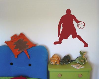 Wandtattoo Basketball Spieler