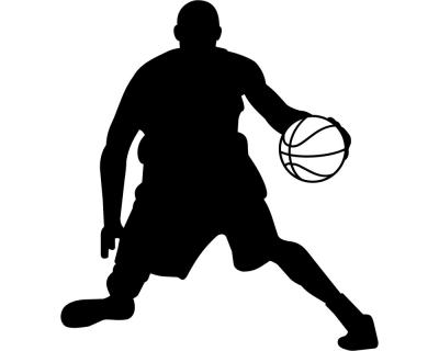 Wandtattoo Basketball Spieler Wandtattoo