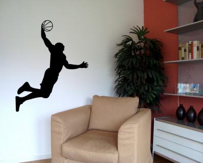 Wandtattoo Basketball Slam Dunk