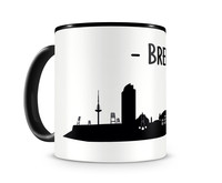 Tasse Bremen Skyline Tasse Modellnummer  schwarz/schwarz