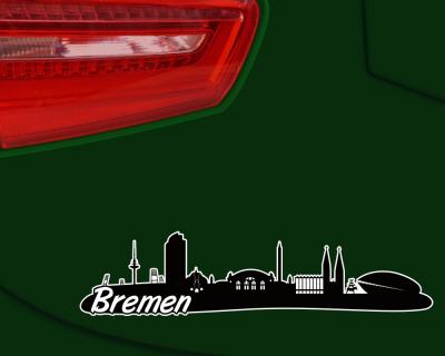 Bremen Skyline Autoaufkleber Aufkleber