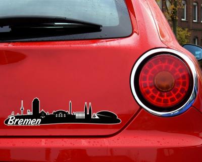 Bremen Skyline Autoaufkleber Aufkleber