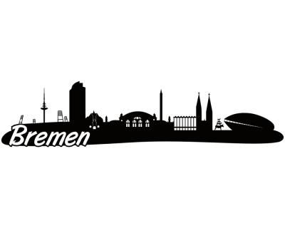 Bremen Skyline Autoaufkleber Aufkleber