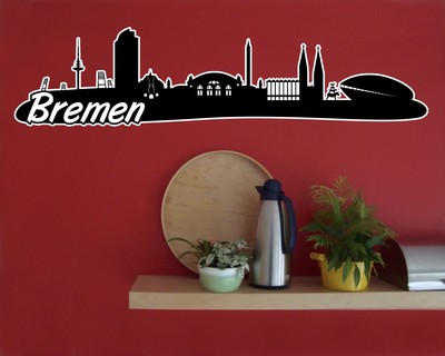 Bremen Skyline Wandtattoo Wandtattoo