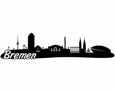 Bremen Skyline Wandtattoo Wandtattoo