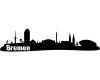 Bremen Skyline Aufkleber Aufkleber