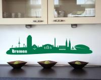 Wandtattoo Bremen Skyline
