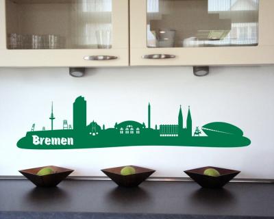 Wandtattoo Bremen Skyline Wandtattoo