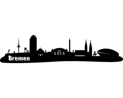 Wandtattoo Bremen Skyline