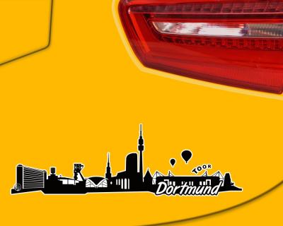 Dortmund Skyline Autoaufkleber