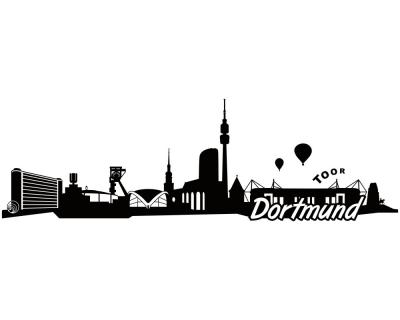 Dortmund Skyline Autoaufkleber