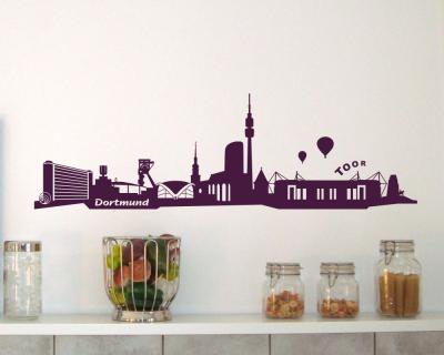 Wandtattoo Dortmund Skyline + Stadion - Ansicht 3