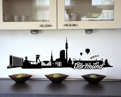 Dortmund Skyline Wandtattoo