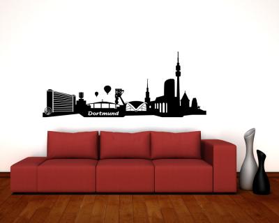 Wandtattoo Dortmund Skyline - Ansicht 2
