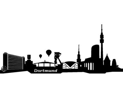 Wandtattoo Dortmund Skyline - Ansicht 1