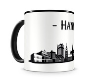 Tasse Hannover Skyline Tasse Modellnummer  schwarz/schwarz