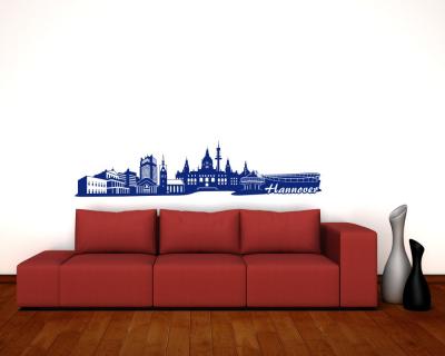 Wandtattoo Hannover Skyline Wandtattoo