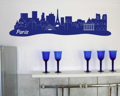 Wandtattoo Paris Skyline