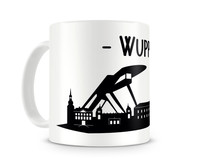 Tasse Wuppertal Skyline Tasse Modellnummer  wei/schwarz