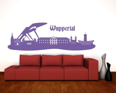 Wandtattoo Wuppertal Skyline Wandtattoo