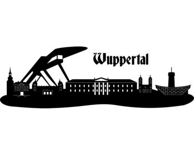 Wandtattoo Wuppertal Skyline Wandtattoo