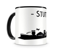 Tasse Stuttgart Skyline Tasse Modellnummer  schwarz/schwarz