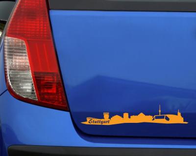 Stuttgart Skyline Aufkleber - Ansicht 3