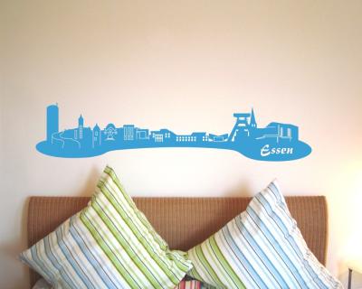 Wandtattoo Essen Skyline - Ansicht 2