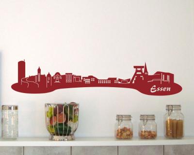 Wandtattoo Essen Skyline - Ansicht 3