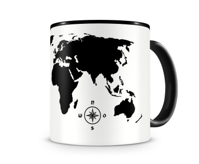 Tasse mit dem Motiv Weltkarte - Ansicht 3