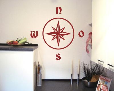 Kompassrose Wandtattoo - Ansicht 3