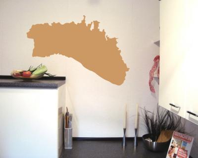 Menorca Wandtattoo Insel