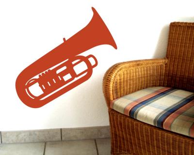 Wandtattoo Tuba