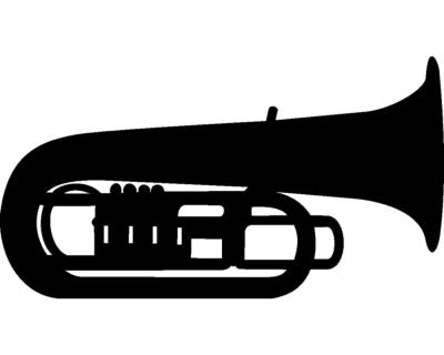 Wandtattoo Tuba