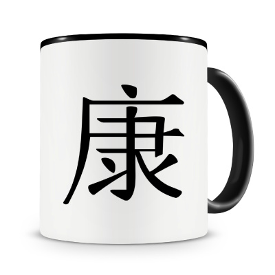 Tasse mit dem Motiv Chinesisches Zeichen fr Gesundheit