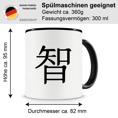 Tasse mit dem Motiv Chinesisches Zeichen fr Weisheit - Ansicht 2