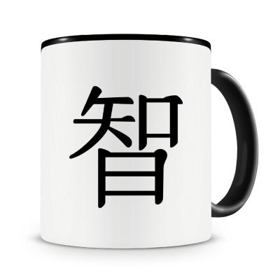 Tasse mit dem Motiv Chinesisches Zeichen fr Weisheit