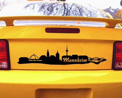 Mannheim Skyline Aufkleber Aufkleber