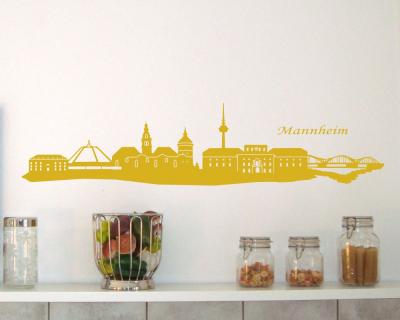 Wandtattoo Mannheim Skyline - Ansicht 2