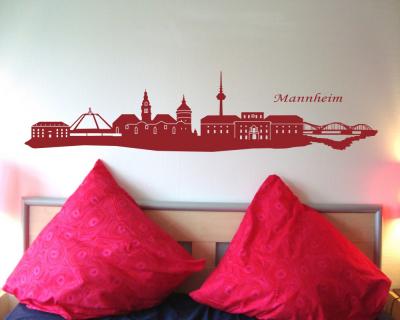 Wandtattoo Mannheim Skyline Wandtattoo