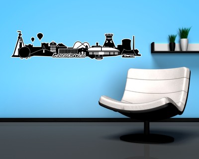 Gelsenkirchen Skyline Wandtattoo - Ansicht 2