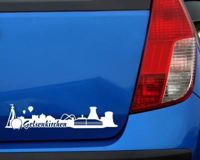 Gelsenkirchen Skyline Aufkleber - Ansicht 2