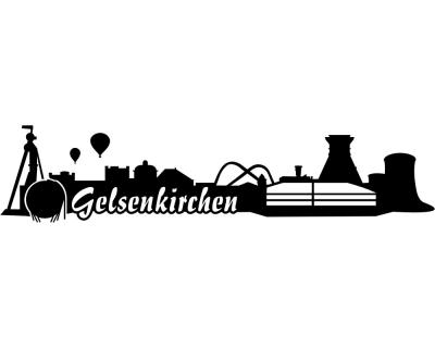 Gelsenkirchen Skyline Aufkleber