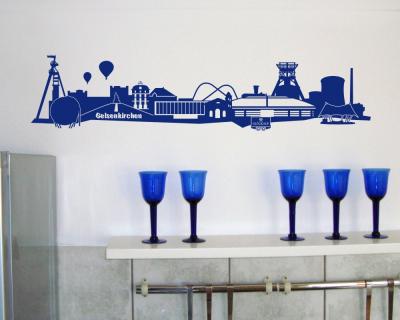 Wandtattoo Gelsenkirchen Skyline - Ansicht 2