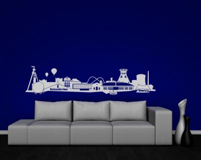Wandtattoo Gelsenkirchen Skyline - Ansicht 3